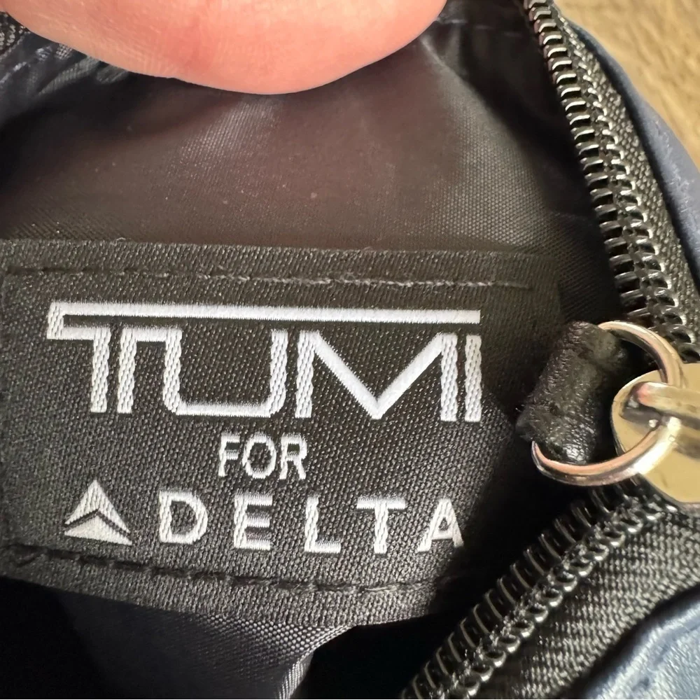 TUMI Navy Zip Storage Bag